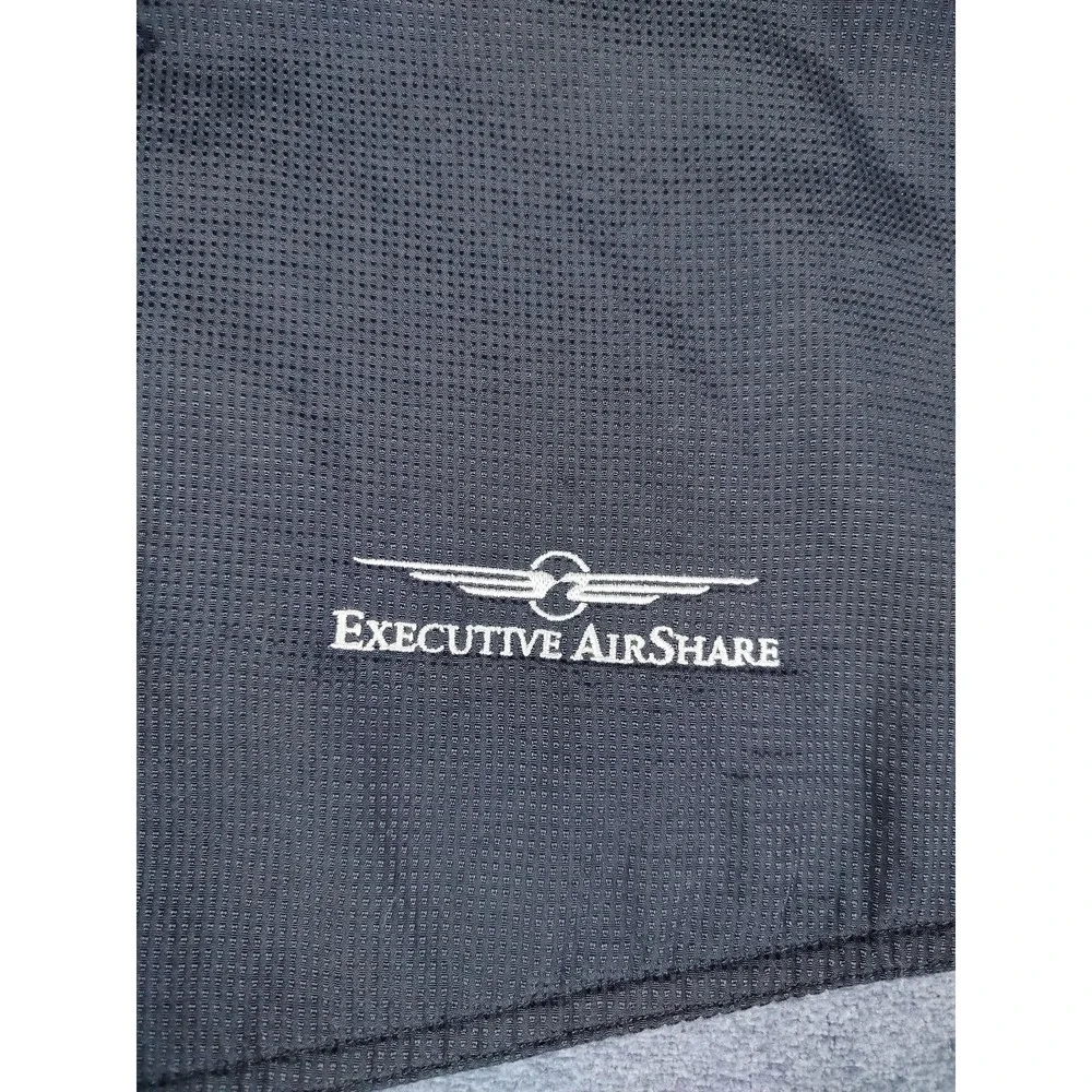 Colorado Clothing Jacket Mens XL Gray Fleece Full Zip Executive AirShare Logo